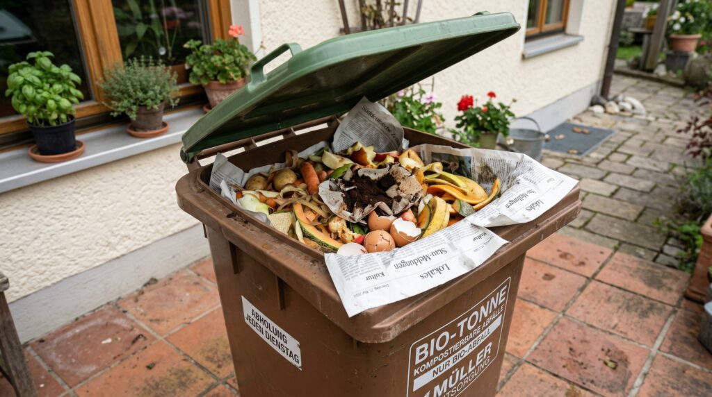 Darf Zeitungspapier in die Biotonne